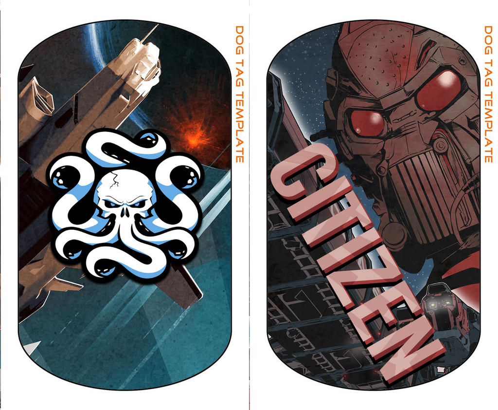 Metal Org Dog Tags ( set of Two )